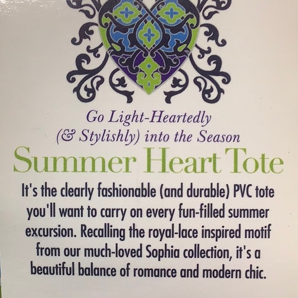 💚NWT💙Brighton Summer Heart Tote Sophia Collection - Picture 10 of 12